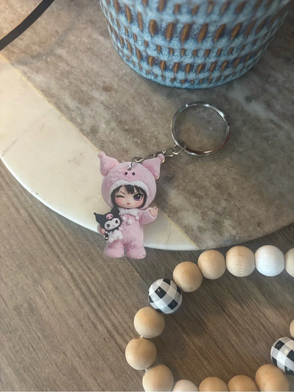 Kuromi Pink 🩷 Keychain - Cute  Accessory!!!